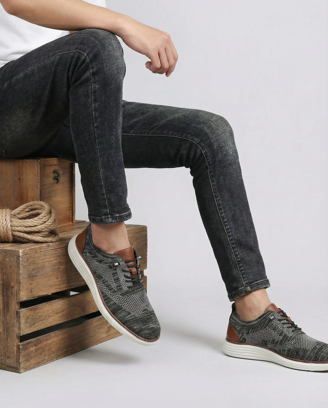 Men's Knit Sneakers – Wayfarer Comfort