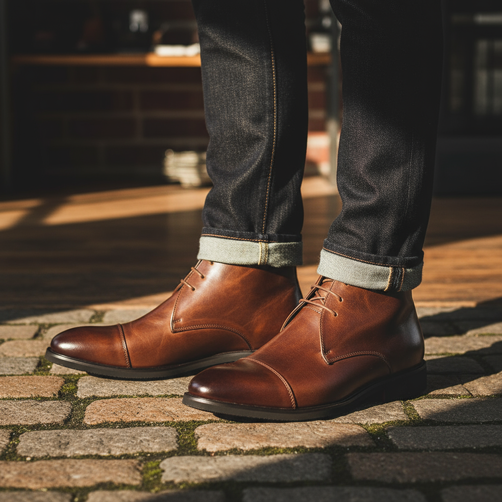 Men's Leather Chukka Boots – Mercer