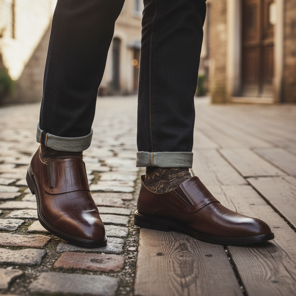 Men's Leather Slip-On Shoes – Hawthorne