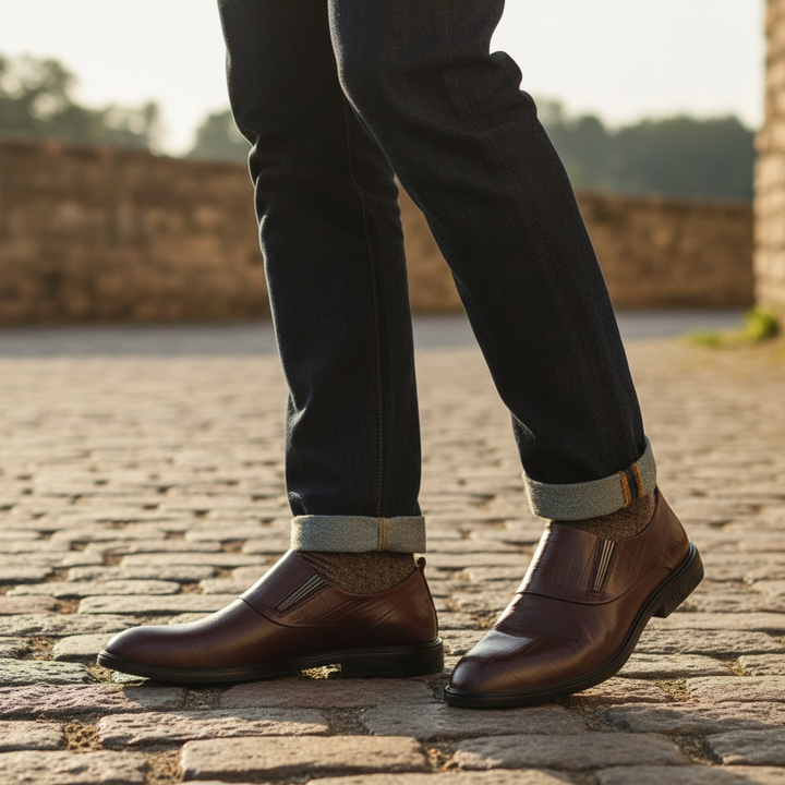 Men's Leather Slip-On Shoes – Hawthorne