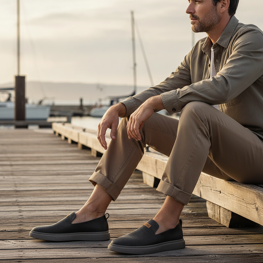 Men's Leather Loafers – Harbor Casual Slip-Ons