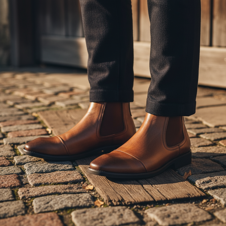 Men's Leather Chelsea Boots – Crawford