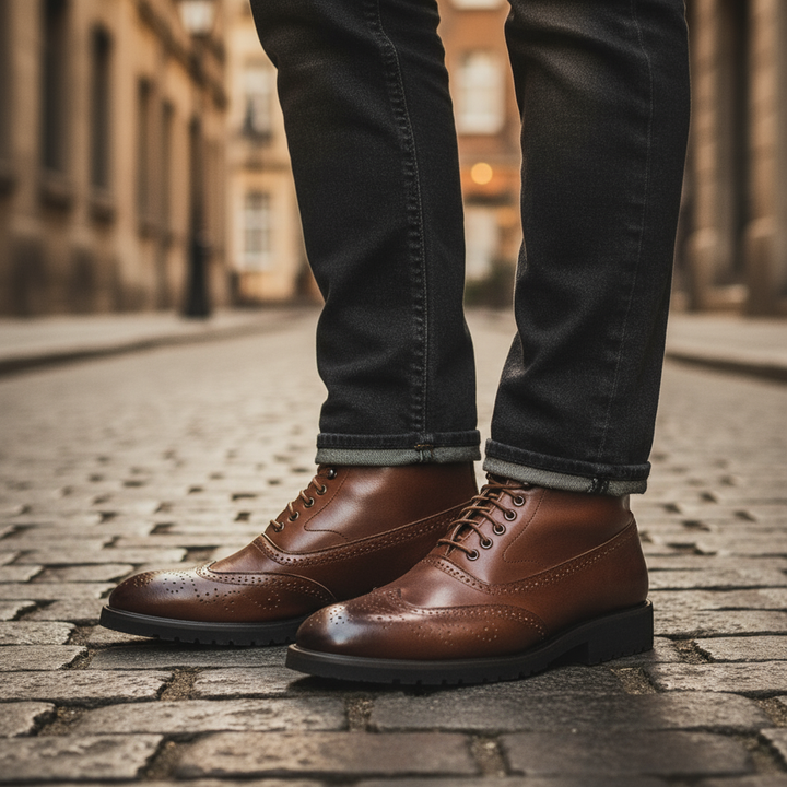 Men's Leather Boots – Braxton Classic Style