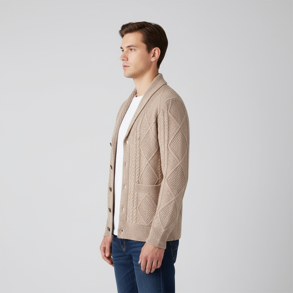 Men's Wool Cardigan Sweater – Warm Everyday Style