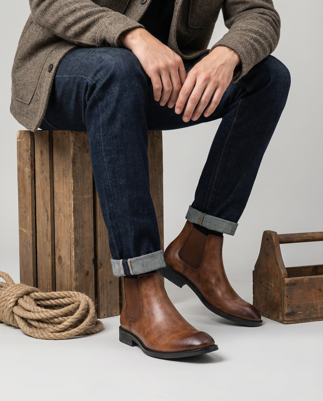 Men's Leather Chelsea Boots – Mason