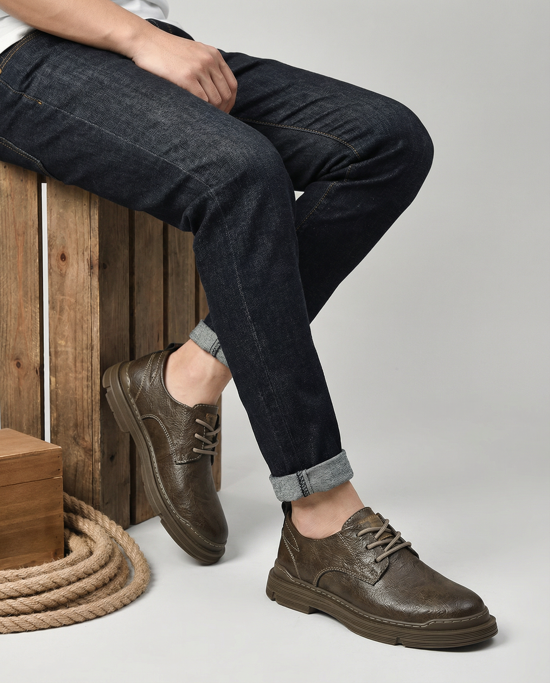 Men's Leather Derby Shoes – Stoneford
