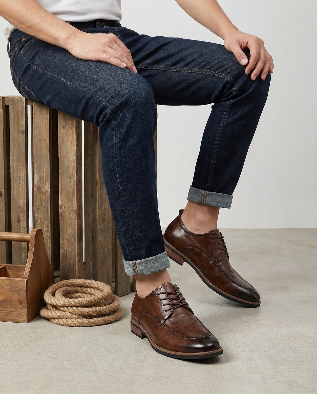 Men's Leather Derby Shoes – Alder