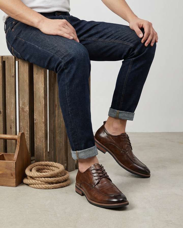 Men's Leather Derby Shoes – Alder