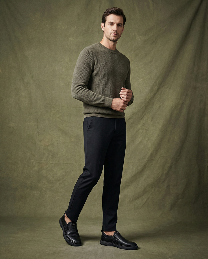 Men's Leather Slip-On Shoes – Workday Comfort