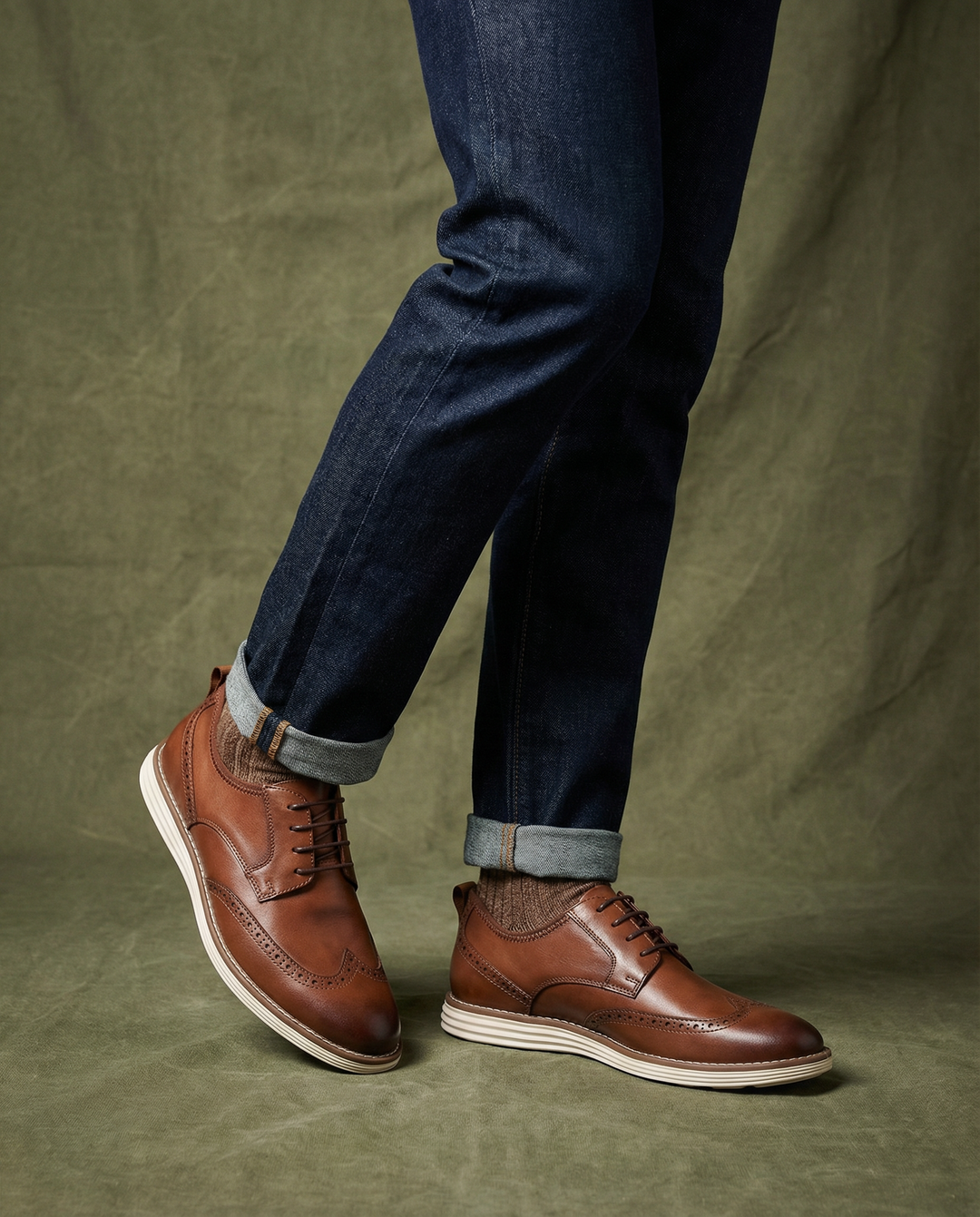 Men's Leather Wingtip Shoes – Classic Smart Style