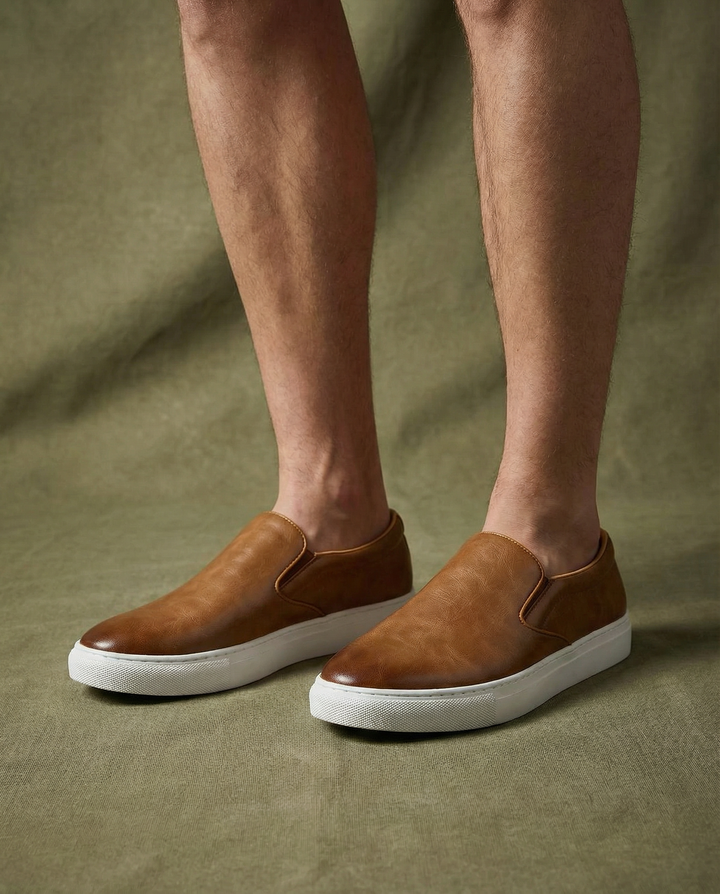 Men's Leather Slip-On Shoes – Easy Everyday Comfort