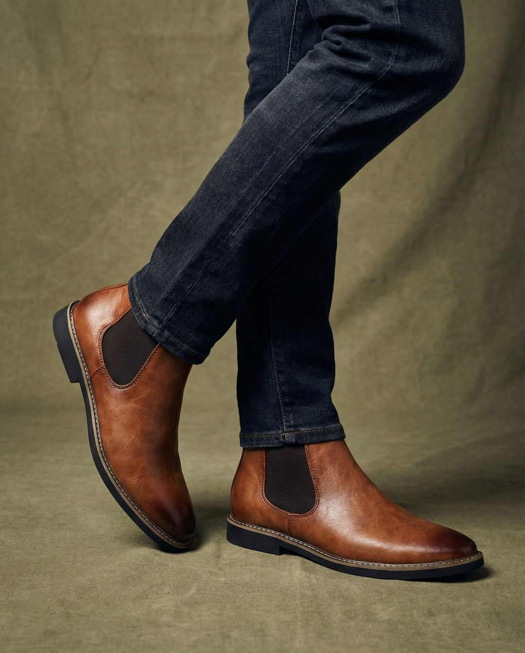 Men's Leather Chelsea Boots – Easy Slip-On Comfort