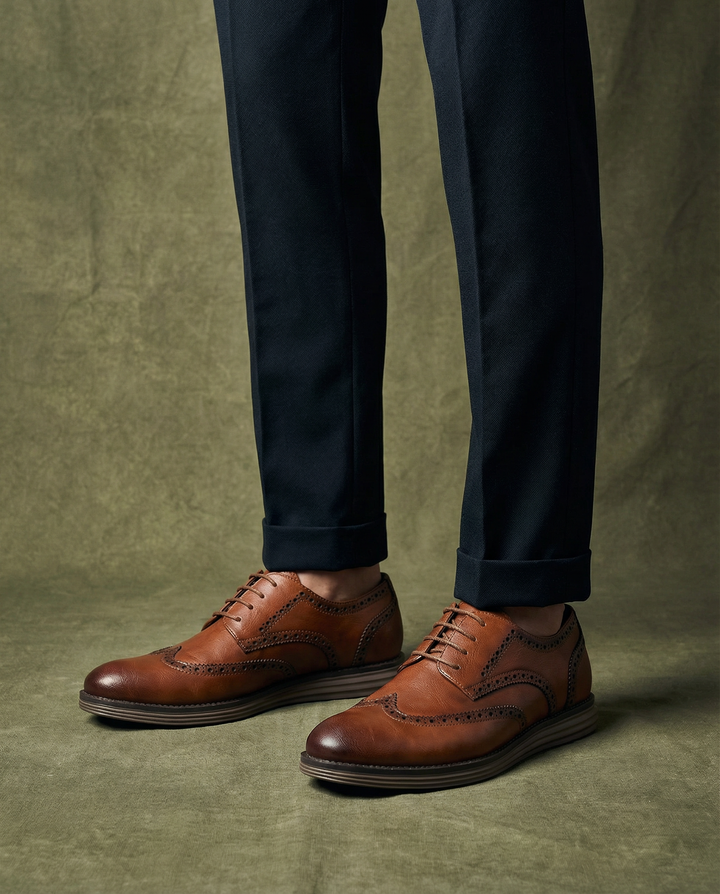 Men's Leather Oxford Shoes – Classic Smart Style