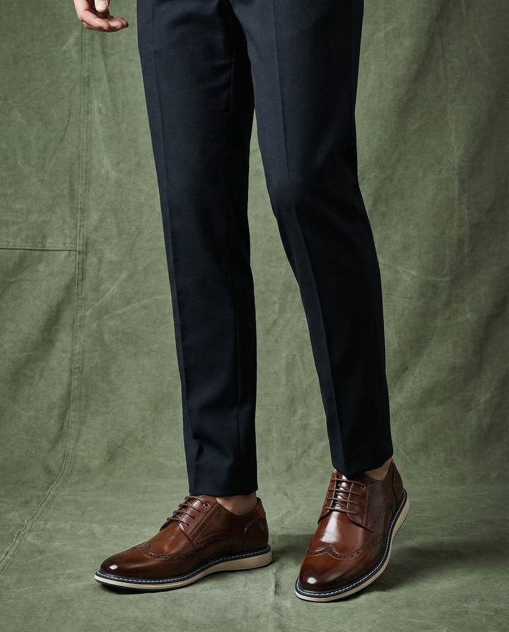 Men's Leather Brogue Shoes – Wayfarer