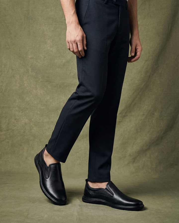 Men's Leather Slip-On Shoes – Crosswind