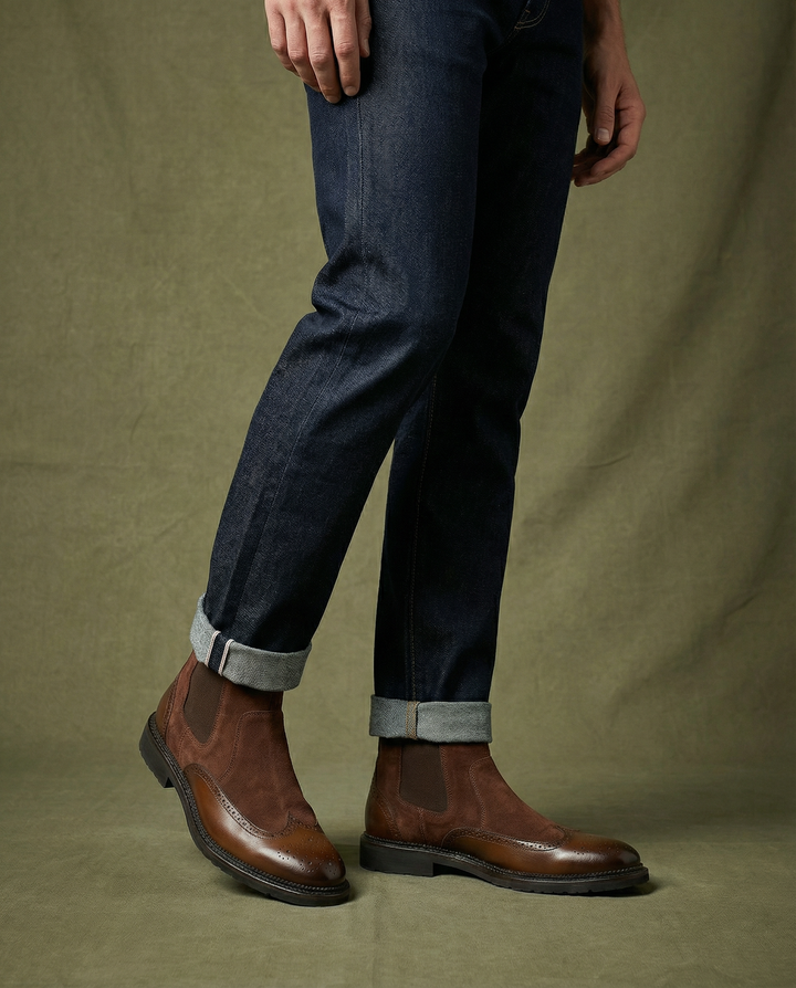 Men's Suede Chelsea Boots – Easy Slip-On Comfort