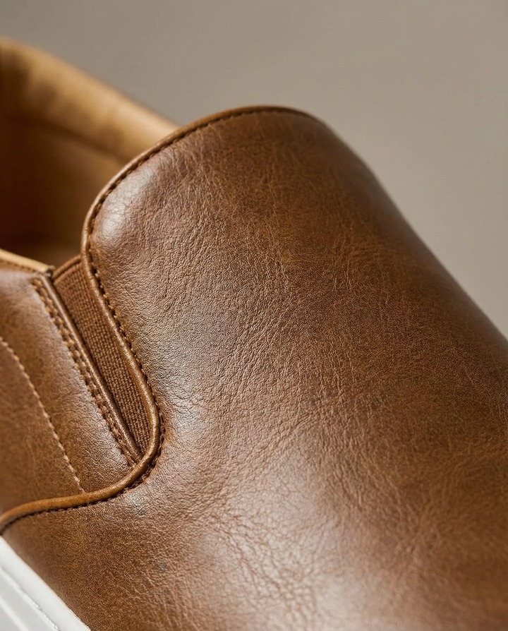 Men's Leather Slip-On Shoes – Easy Everyday Comfort