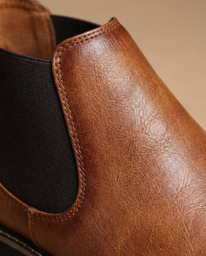 Men's Leather Chelsea Boots – Easy Slip-On Comfort