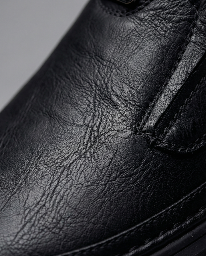 Men's Leather Slip-On Shoes – Workday Comfort