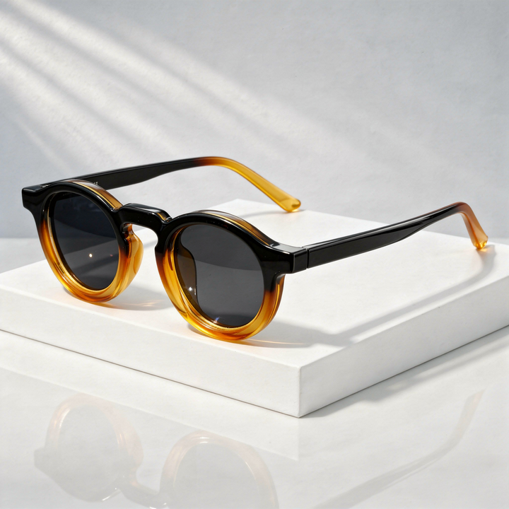 Unisex UV400 Round Sunglasses – Gradient Lenses