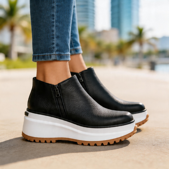 Women's Platform Ankle Boots – Cushioned Comfort