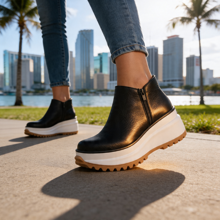 Women's Platform Ankle Boots – Cushioned Comfort