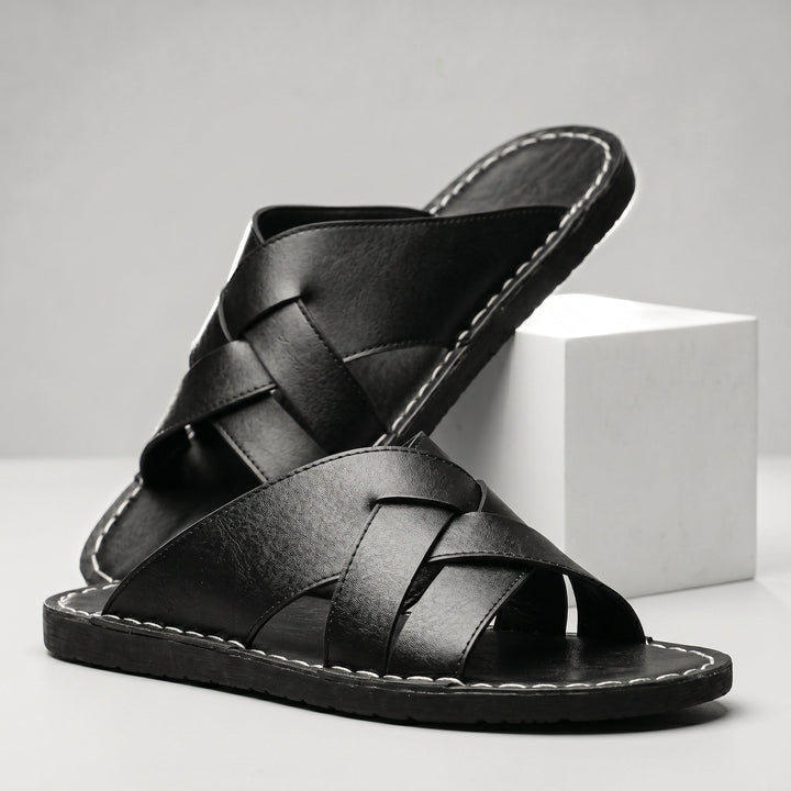 Rowan | Leather Slide Sandals