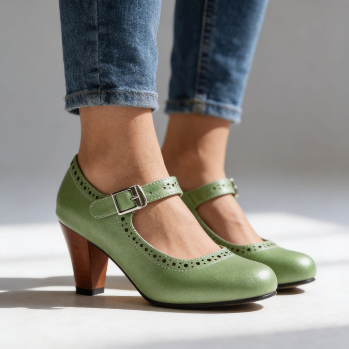 Stella Brogue Buckle Loafers