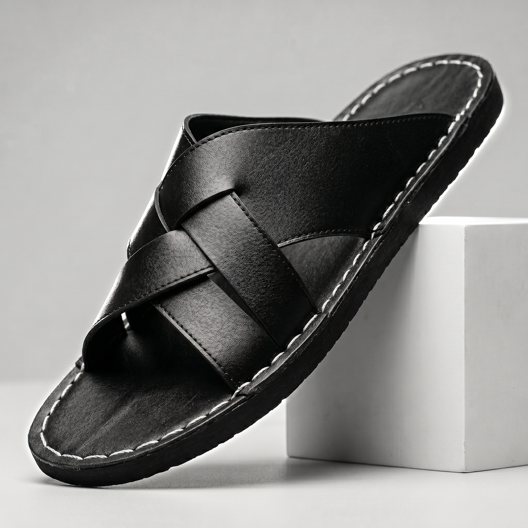 Rowan | Leather Slide Sandals