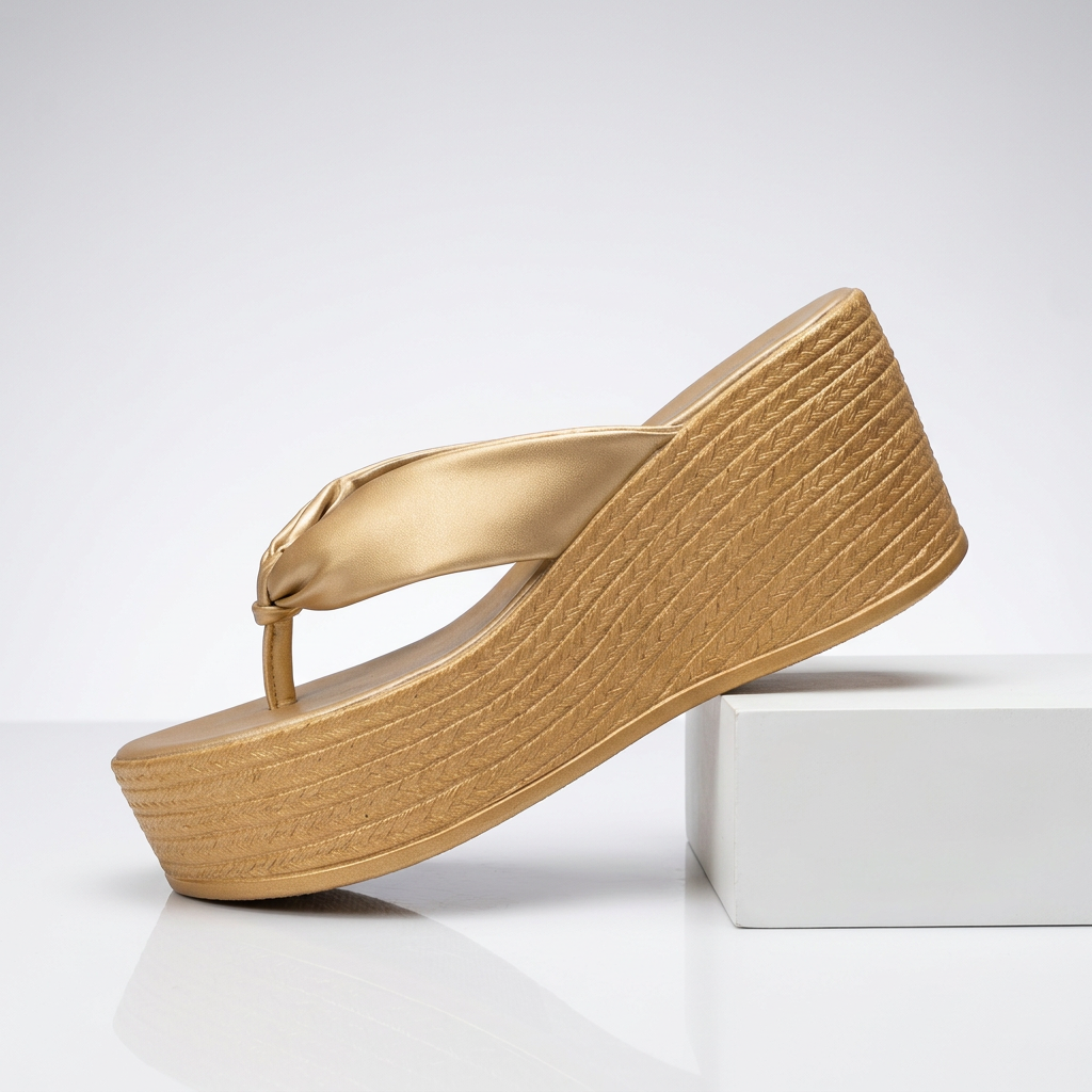 Women's Chunky Platform Wedge Sandals – Comfortable Lift