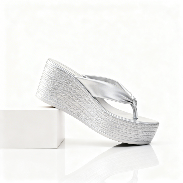 Women's Chunky Platform Wedge Sandals – Comfortable Lift