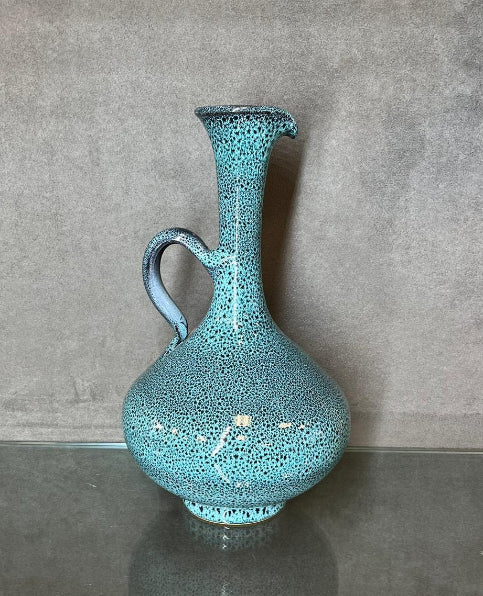 Glazed Blue Wine Decanter - HighTouch 