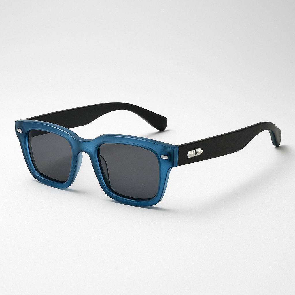 Men's Square Sunglasses – Color Block Retro Shades