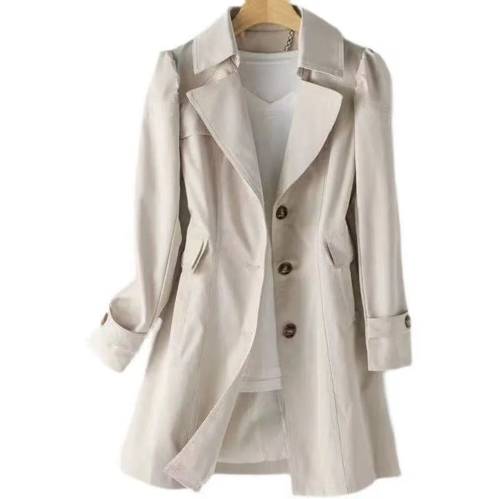 Autumn Trench Coat Women Classic Single Breasted Coat