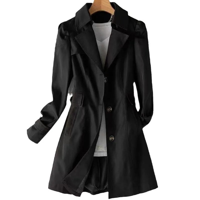 Autumn Trench Coat Women Classic Single Breasted Coat