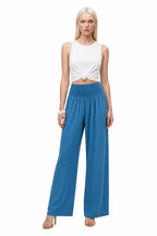 Hale Smocked Linen Pants Elite