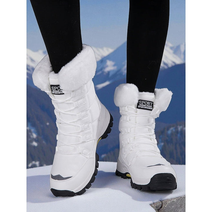 Women's Lace-Up Winter Boots with Grip Sole