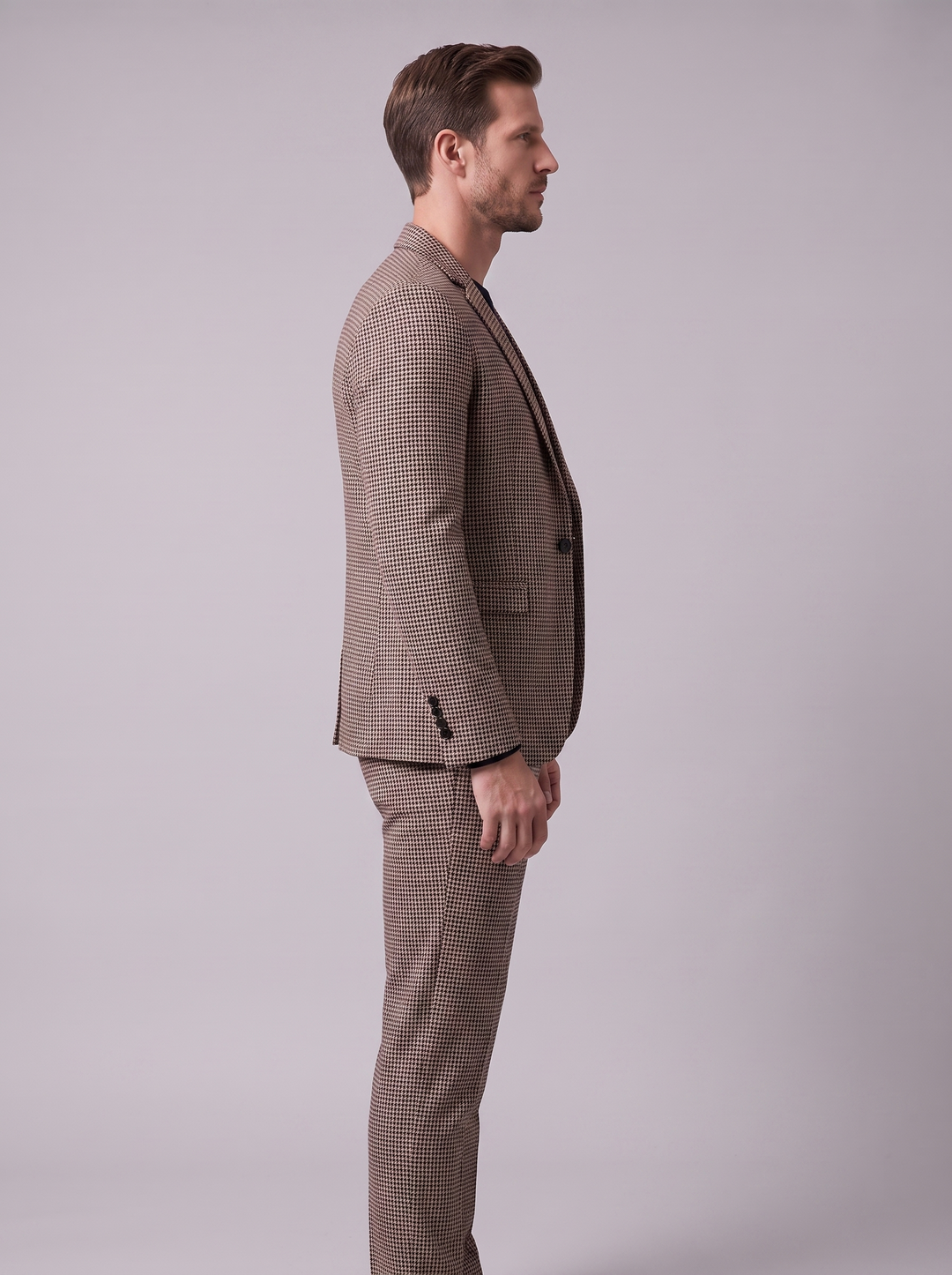 Heren Ruitpatroon Tailored Pak
