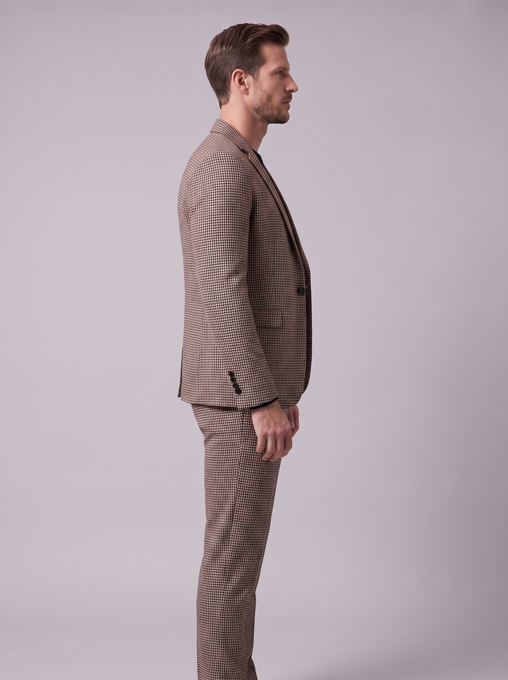 Heren Ruitpatroon Tailored Pak