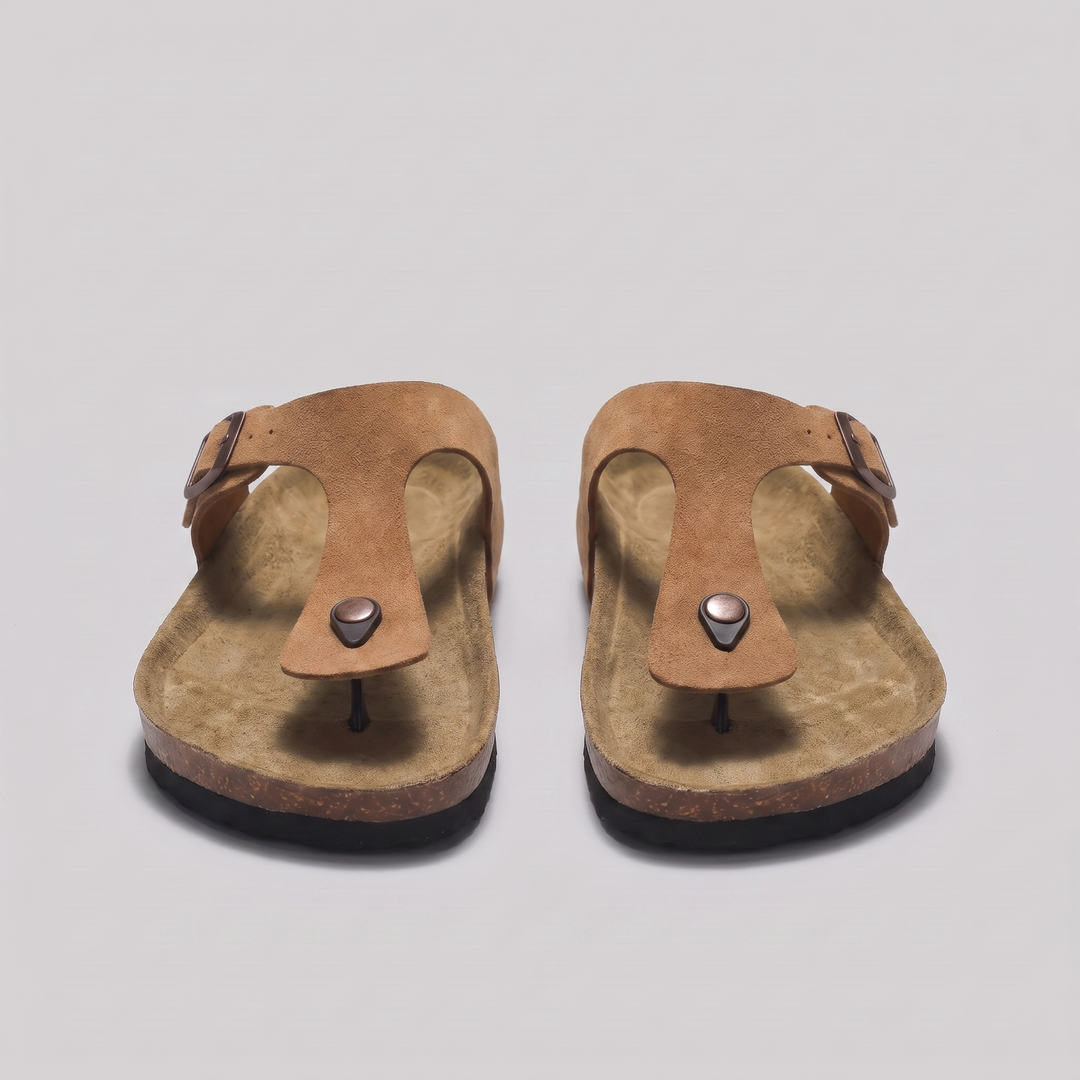 Heren Slippers Met Gesp