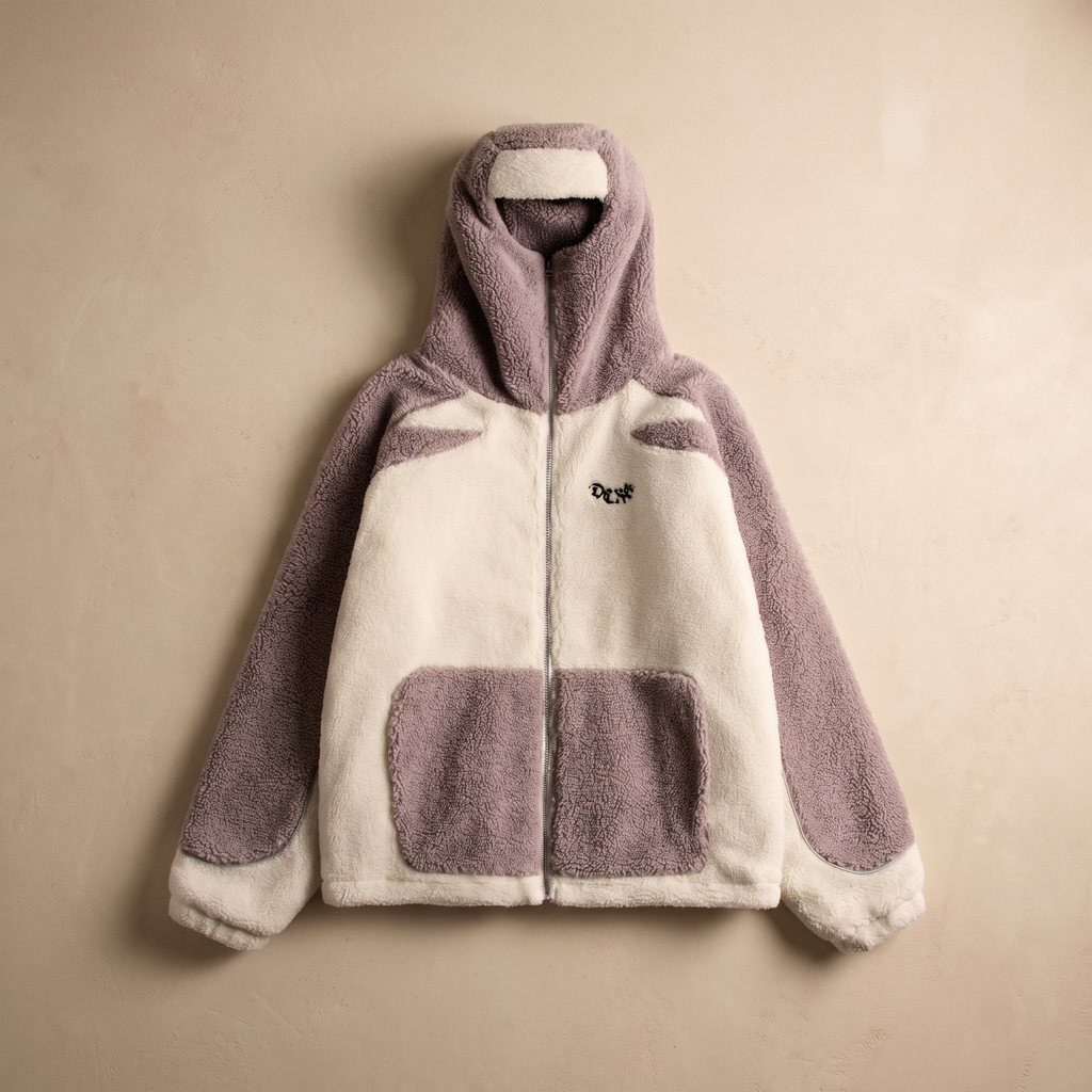 Men's Sherpa Fleece Jacket 650 GSM Warm Cozy Winter Outerwear With Adjustable Fit For All Day Comfort