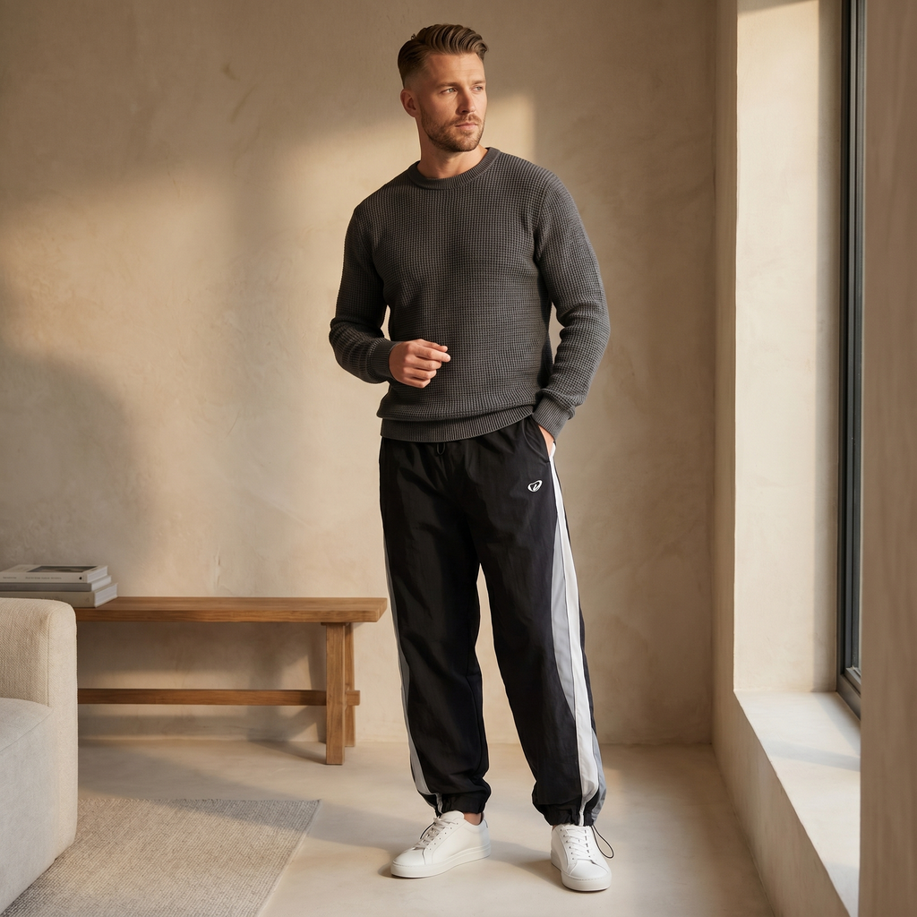 Unisex Durable Polyester Joggers With Relaxed Fit Casual Pants For Spring Summer