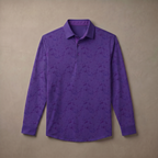 Mens Lightweight Four Way Stretch Long Sleeve Polo Shirt Moisture