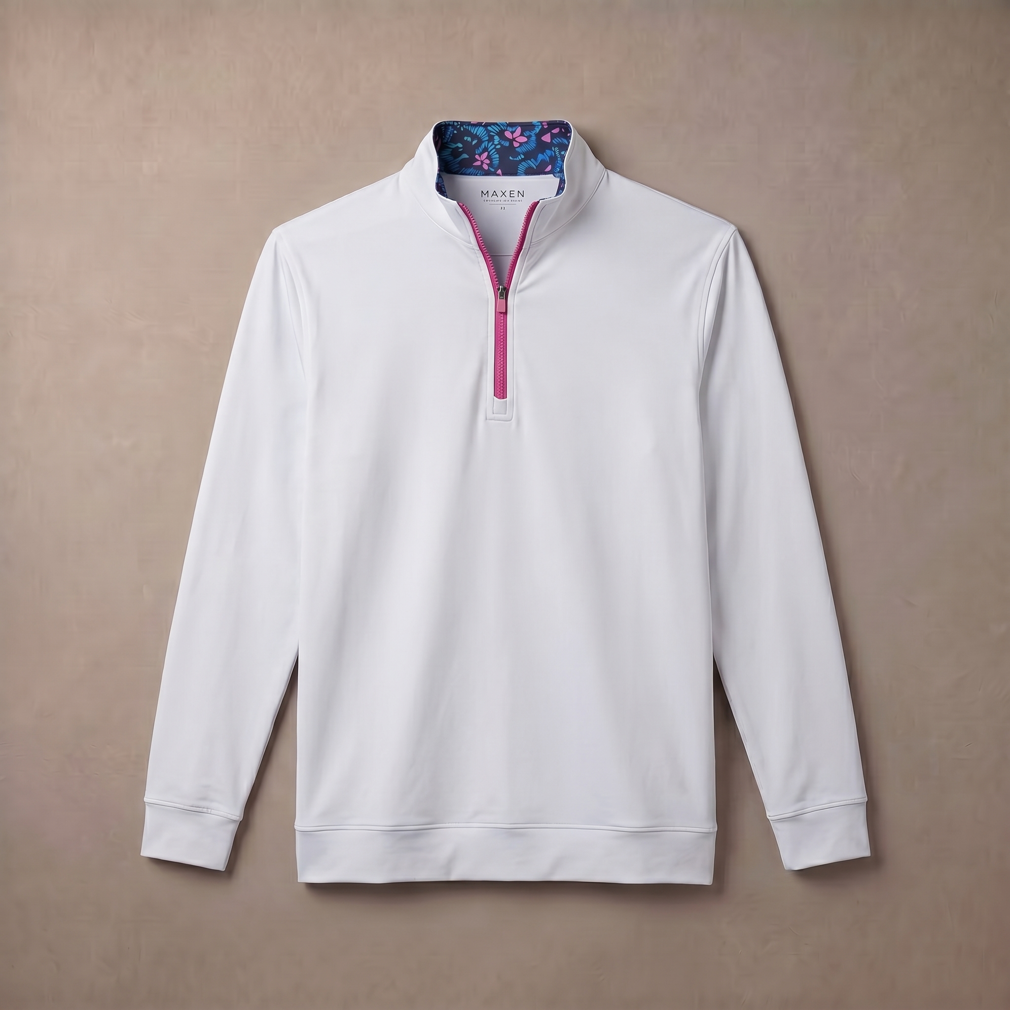 Mens Moisture Wicking Fleece Quarter Zip Pullover for Golf Lightweight Stretch Comfort