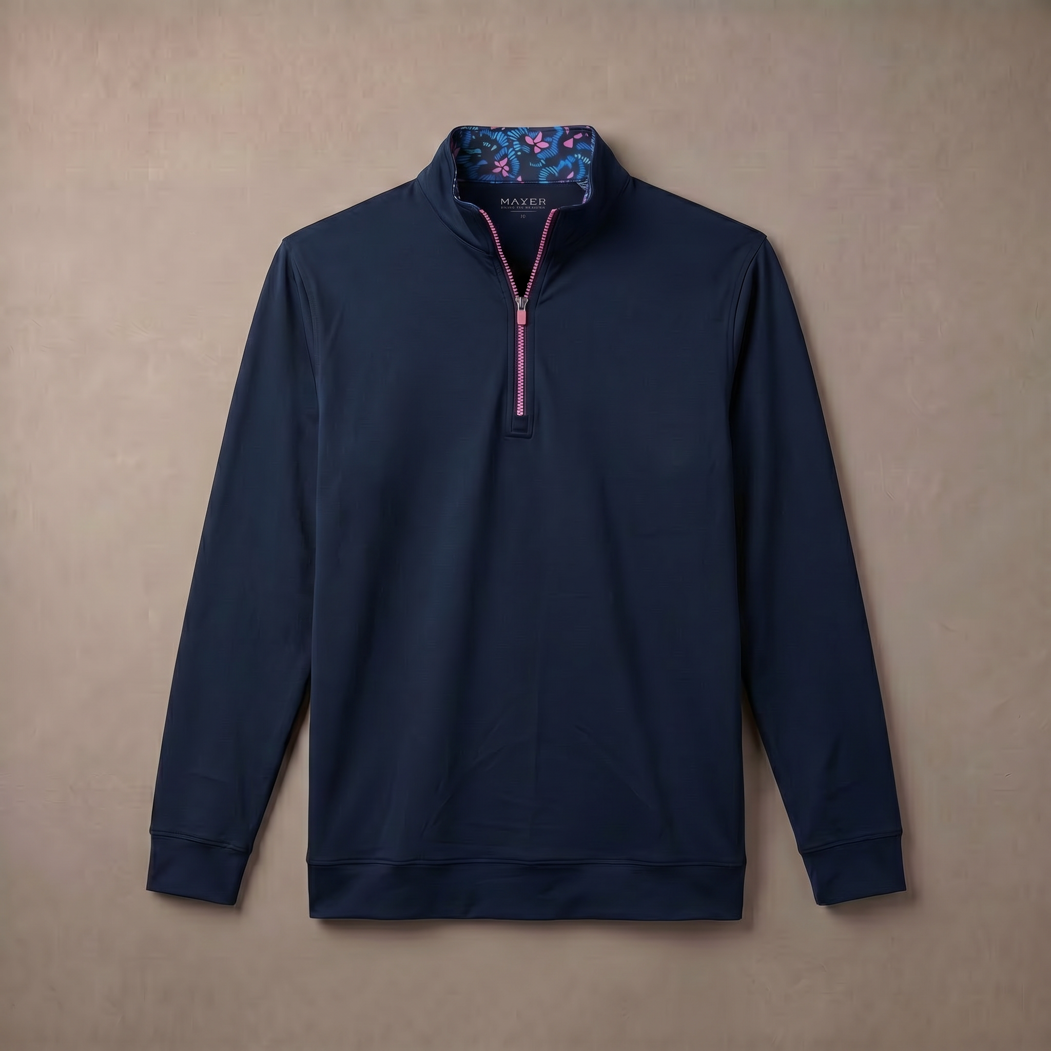Mens Moisture Wicking Fleece Quarter Zip Pullover for Golf Lightweight Stretch Comfort