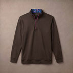 Mens Moisture Wicking Fleece Quarter Zip Pullover for Golf Lightweight Stretch Comfort