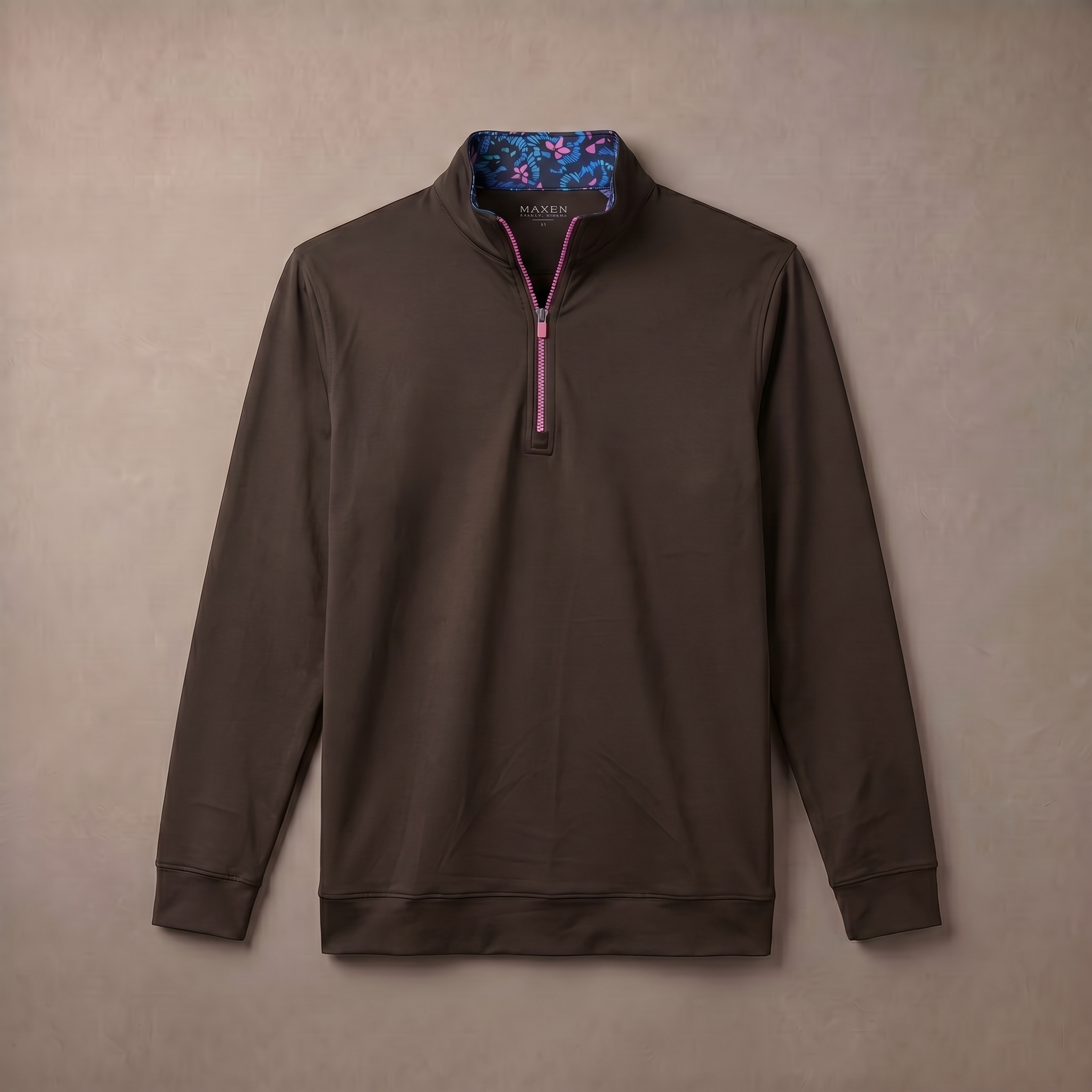Mens Moisture Wicking Fleece Quarter Zip Pullover for Golf Lightweight Stretch Comfort