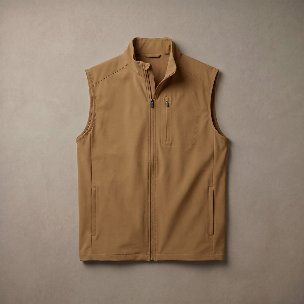 Men's Lightweight Quick Dry Golf Vest Windproof Water Repellent Outerwear