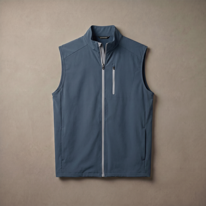 Men's Lightweight Quick Dry Golf Vest Windproof Water Repellent Outerwear