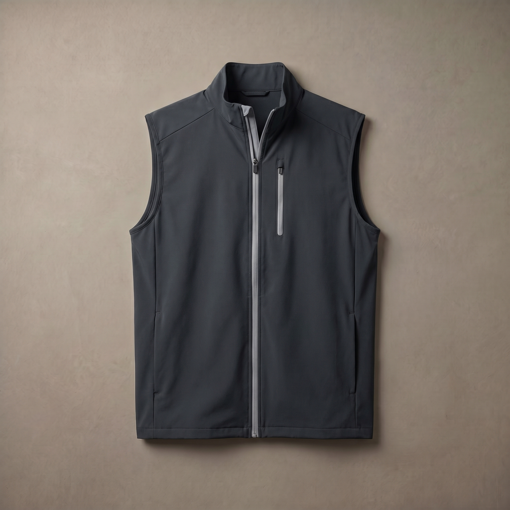 Men's Lightweight Quick Dry Golf Vest Windproof Water Repellent Outerwear
